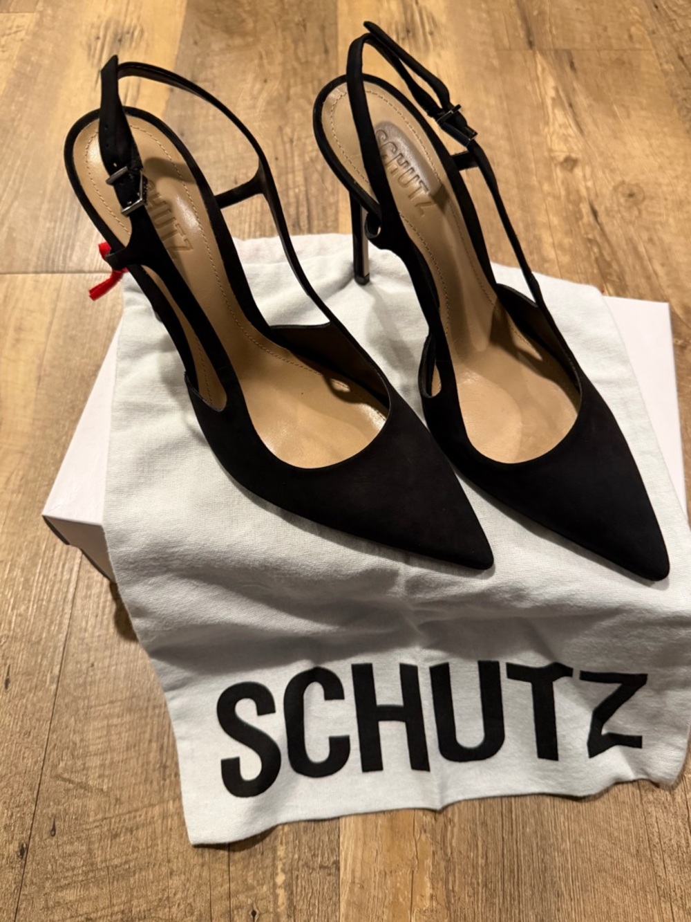 Schutz Boris 75MM Suede Slingback Pumps 7.5 - Picture 3 of 11
